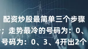 配资炒股最简单三个步骤7开出6个；走势最冷的号码为：0、3、4开出2个