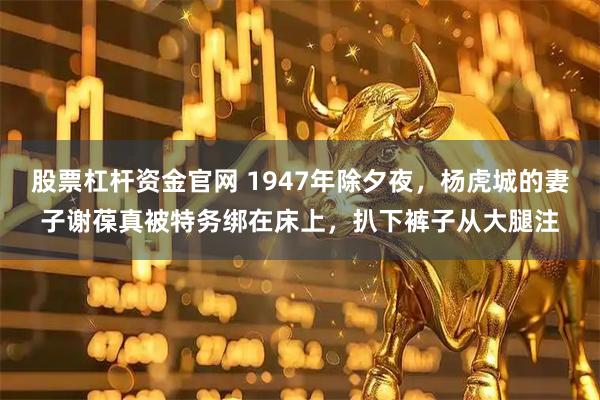 股票杠杆资金官网 1947年除夕夜，杨虎城的妻子谢葆真被特务绑在床上，扒下裤子从大腿注